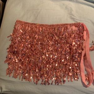 Pink festival pink skirt and pink fish nets